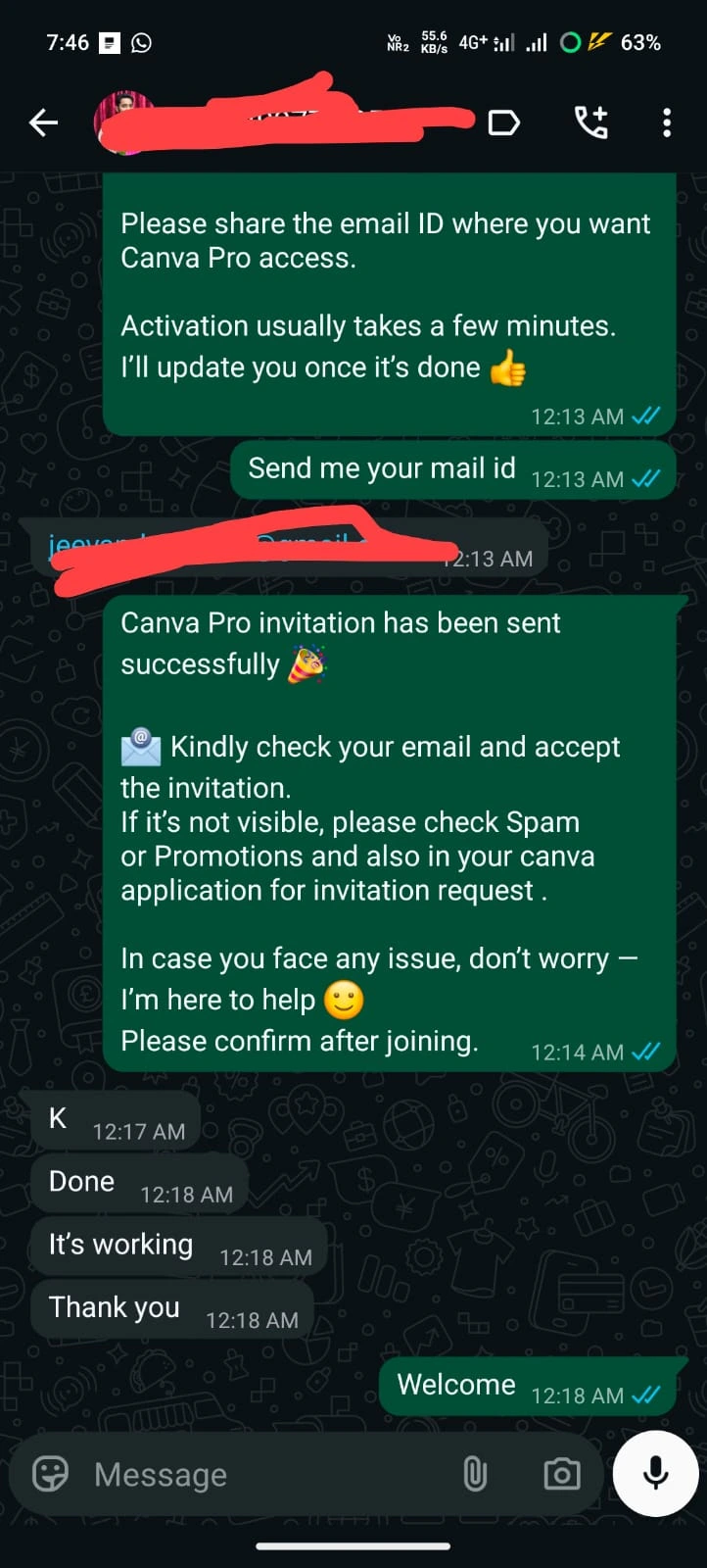 Canva Pro Activation